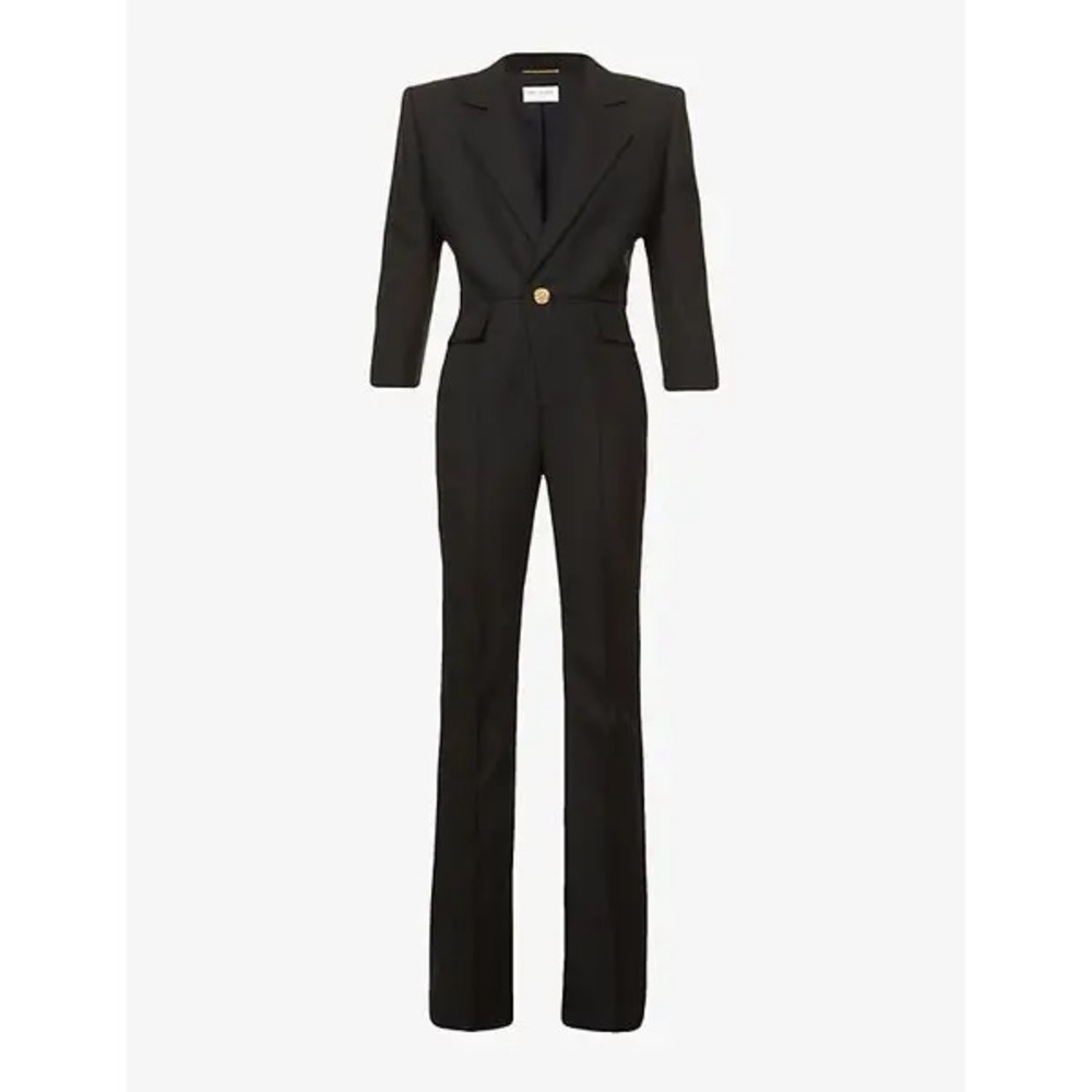 NWT Saint Laurent Black Tailored Jumpsuit - Picture 2 of 6